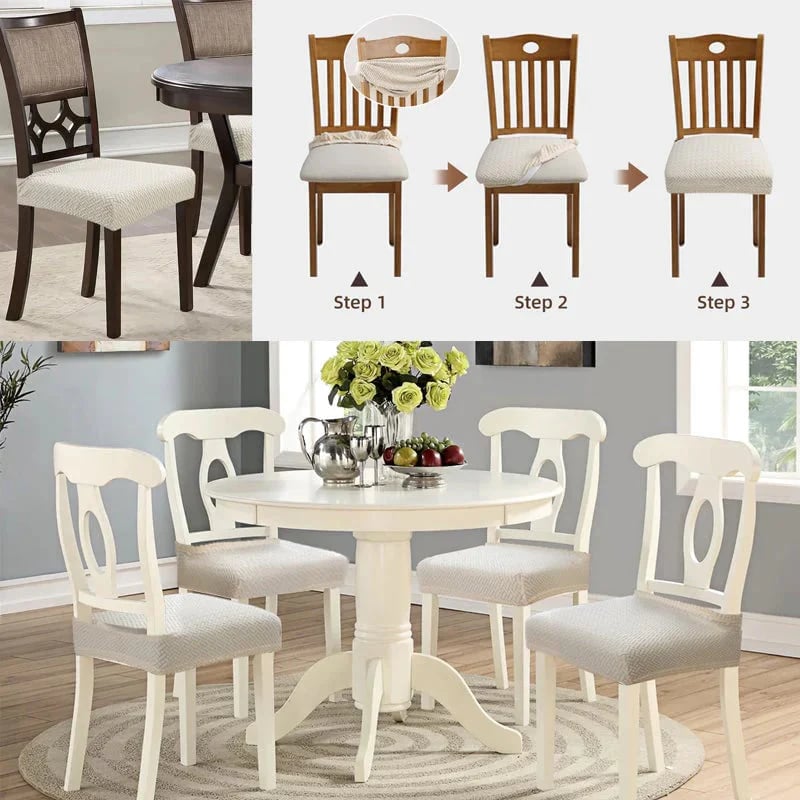 🎅🔥 Waterproof Jacquard Chair Covers! Durable. Stylish & Easy-Clean 🪑✨