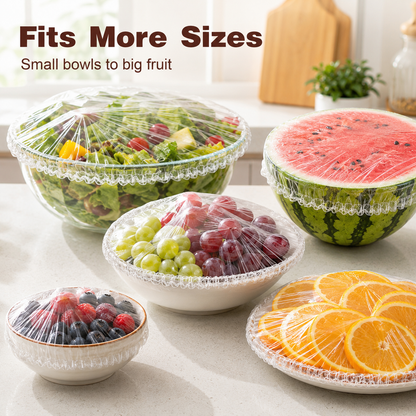 ⏳LAST DAY SALE 59% OFF!!🔥Disposable Stretch Food Covers for Bowls & Plates