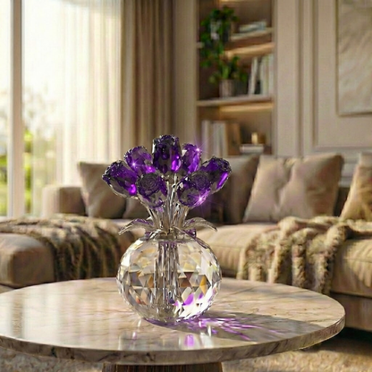 ✨🌹Crystal Colorful Rose Flower